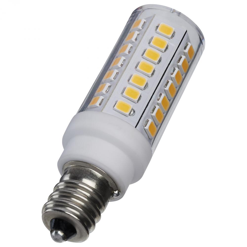 5 Watt Mini LED; Candelabra Base; 3000K; Clear Finish; 120 Volt