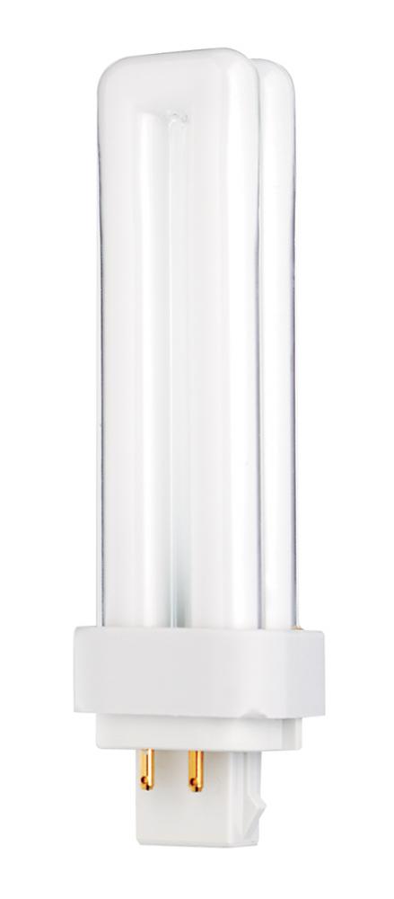 13 Watt; pin-based Compact Fluorescent; 3500K; 82 CRI; G24Q-1 (4-Pin) base