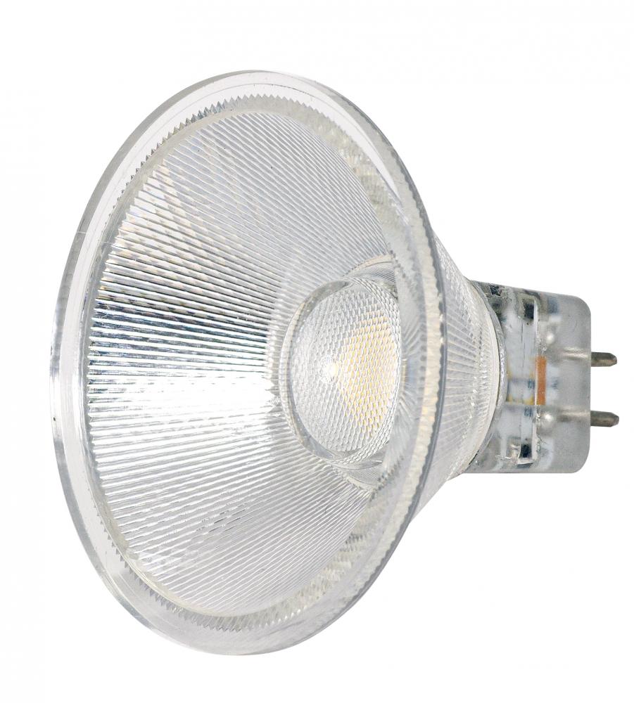 3W; LED MR16 LED; 5000K; 40 deg. beam spread; GU5.3 base; 12 Volt AC/DC