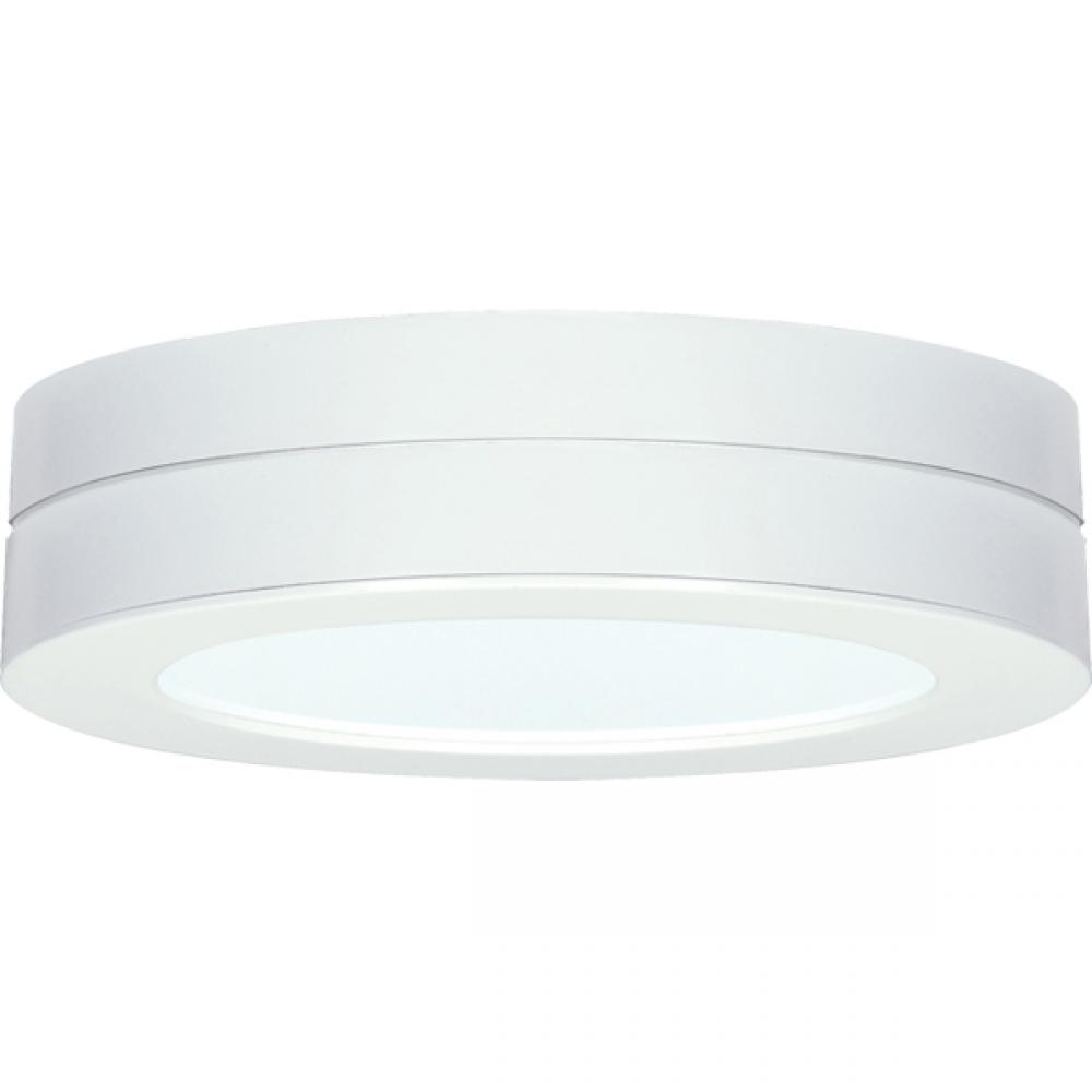 Battery Backup Module For Flush Mount LED Fixture; 9" Round; White Finish