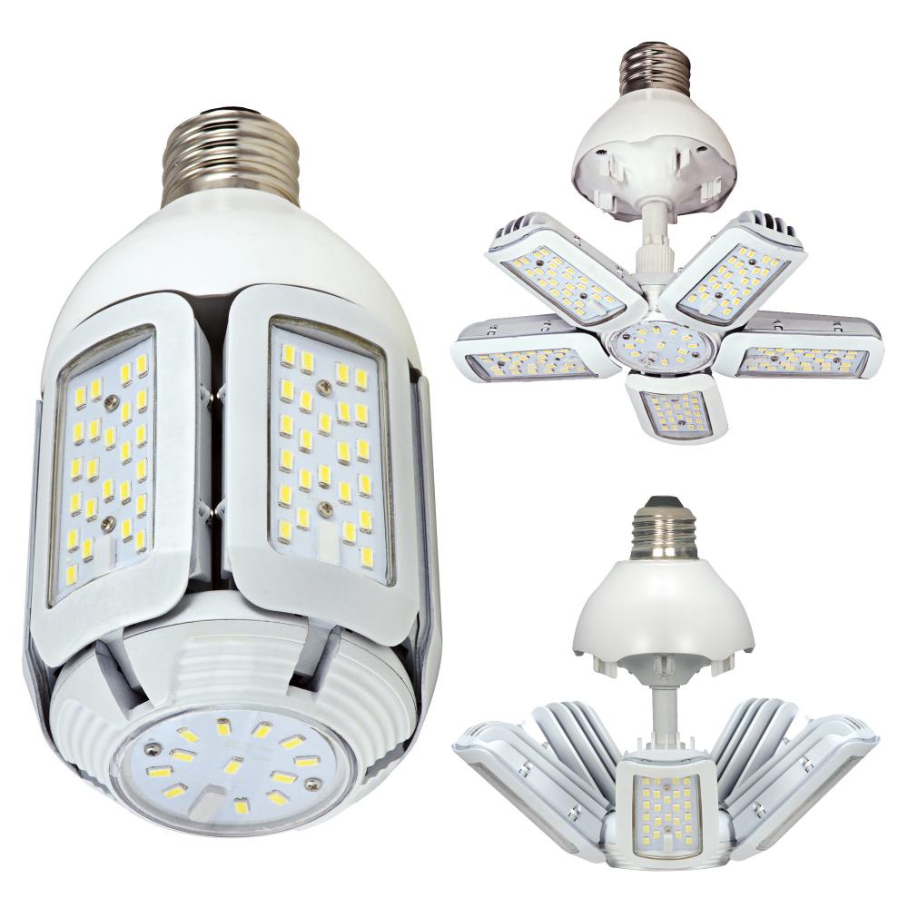 40 Watt - LED HID Replacement; 2700K; Mogul extended base; Adjustable beam angle; 100-277 Volt