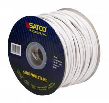 Satco Products Inc. 93/150 - Pulley Bulk Wire; 18/2 SVT 105C Pulley Cord; 250 Foot/Spool; White