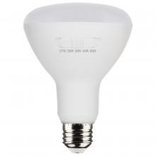 Satco Products Inc. S11778 - 8.5 Watt BR30 LED; Medium Base; CCT Selectable; White Finish; 90 CRI; 120 Volt