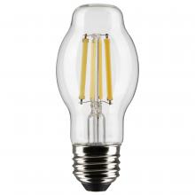 Satco Products Inc. S21334 - 8 Watt BT15 LED; Clear; Medium base; 90 CRI; 2700K; 120 Volt