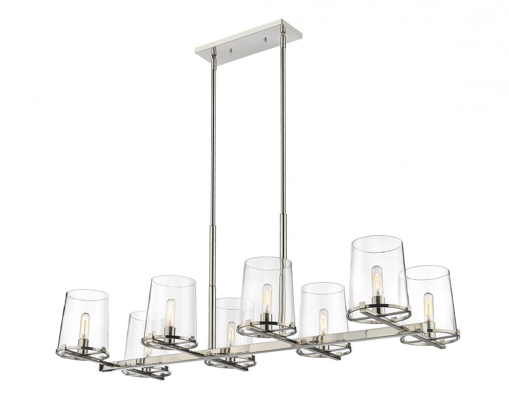 8 Light Linear Chandelier