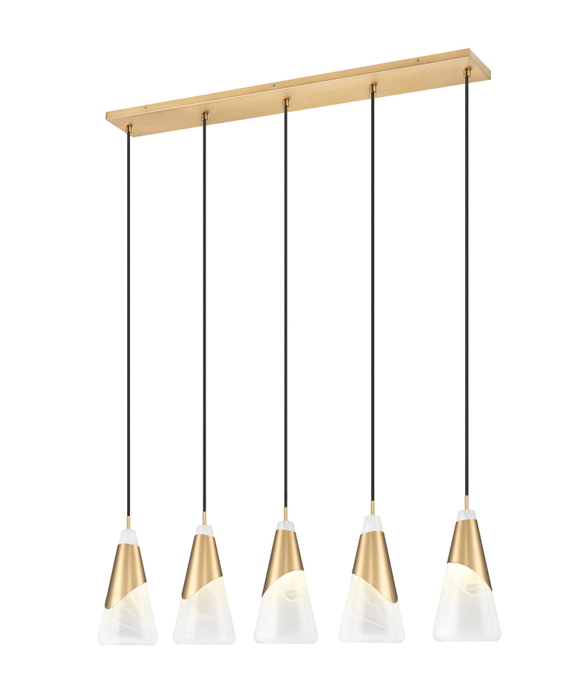 5 Light Linear Chandelier