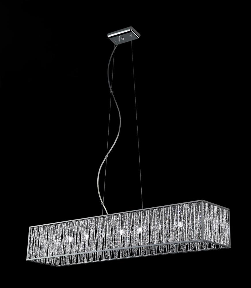 9 Light Linear Chandelier