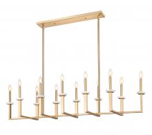 Z-Lite 6100-12L-MGLD - 12 Light Linear Chandelier