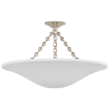 Visual Comfort & Co. Signature Collection ARN 4427PN-PW - Mollino 24" Semi-Flush Mount