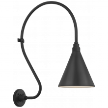 Visual Comfort & Co. Signature Collection TOB 2805MBK/S10-MBK - Academy 18" Larrabee Barn Light