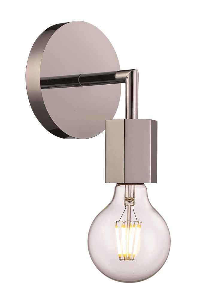 Placerville Bulb-Style Industrial Armed Wall Sconce Light