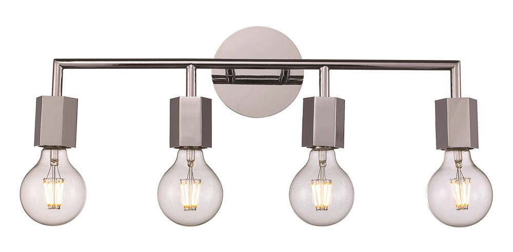 Placerville Bulb-Style Industrial 4-Light Vanity Light
