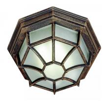 Trans Globe 40582 RT - Benkert 1-Light, Weblike Design, Enclosed Flush Mount Ceiling Lantern Light