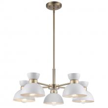 Trans Globe 71855 WH-AG - Chandeliers White/Antique Gold