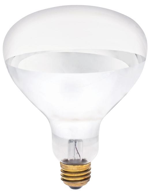 375W R40 Incandescent Reflector Clear Infrared Heat Flood E26 (Medium) Base, 120 Volt, Box