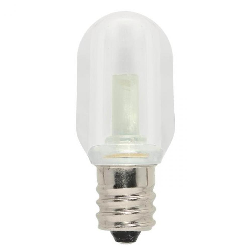 0.6W S6 LED Clear 2700K E12 (Candelabra) Base, 120 Volt, Card