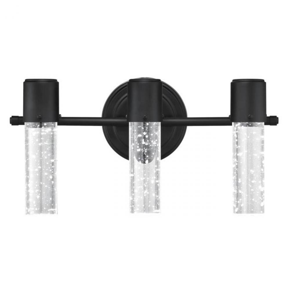 22W Light LED Wall Fixture Matte Black Finish Bubble Glass 6372500  Cates Lighting At Elements of Design