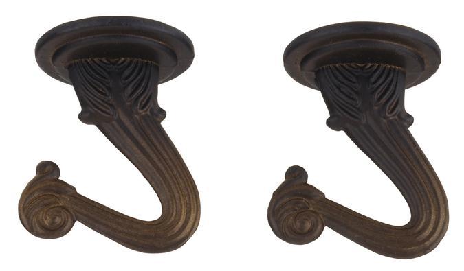 1 1/2" Swag Hook Kit Oil Rubbed Bronze Finish