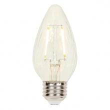 Westinghouse 3319300 - 2.5W F15 Filament LED Dimmable Clear 2700K E26 (Medium) Base, 120 Volt, Card