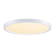 Westinghouse 6133500 - 15 in. 30W Dimmable LED Flush with Color Temperature Selection White Finish White Acrylic Shade