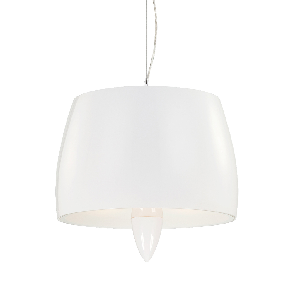 Lola, 3Lt Pendant, White