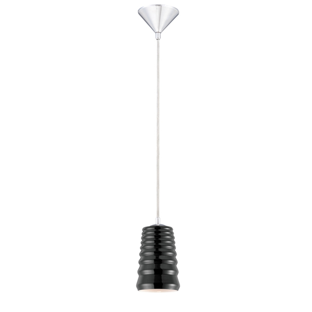 Laso, 1Lt Pendant, Large, Chrome/Chrome