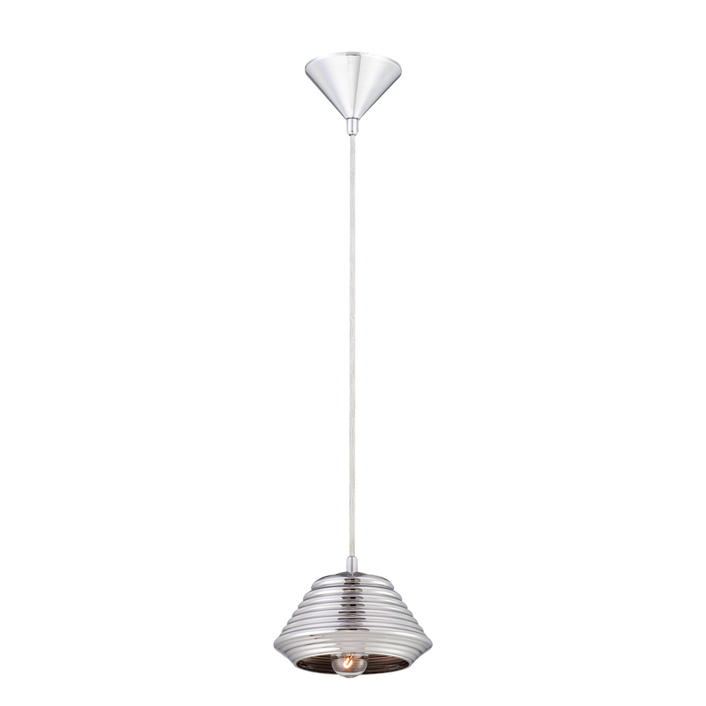 Vaso, 1Lt Pendant, Large, Chrome/Chrome