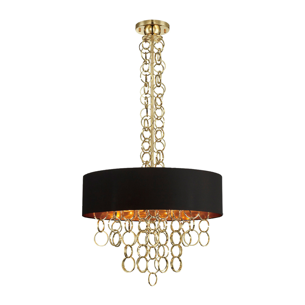 Novello, 8Lt Pendant, Black/Gold