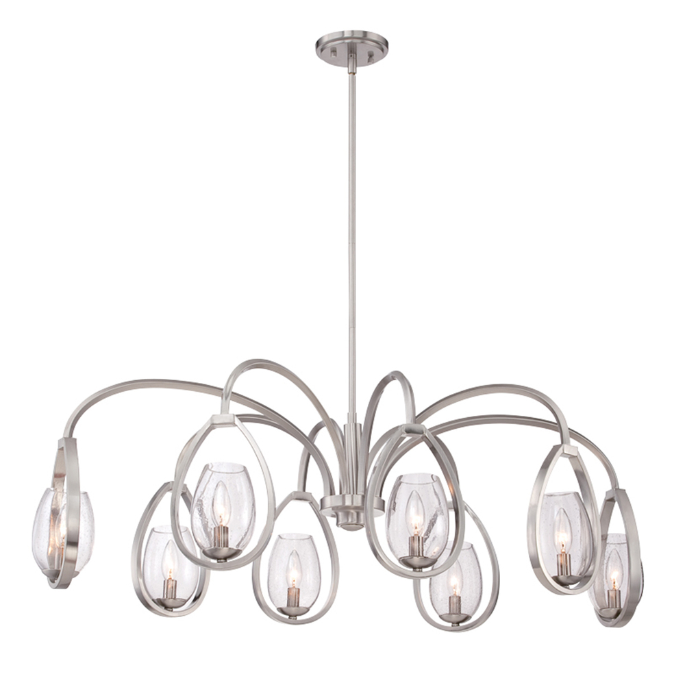Fantini, 8Lt Chandelier, Oval, Sn