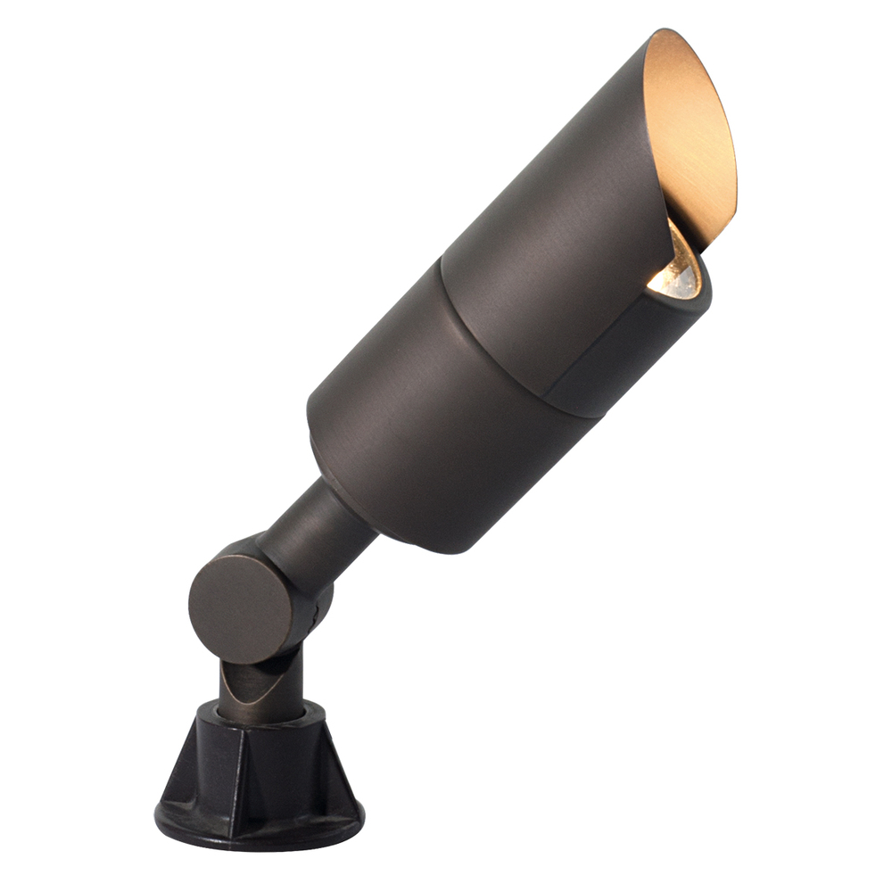 OUTDR,LED SPOT LT,3X2W,BRS/AB