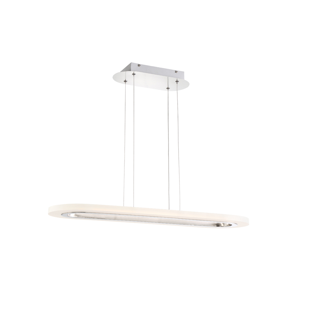 Distesa, LED Chandelier, Small, Oval, Sn