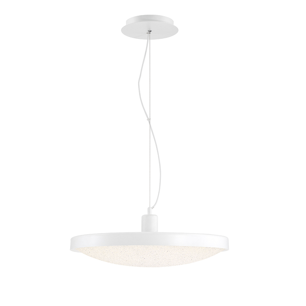 SANDSTONE,LED PENDANT,LRG,WHT