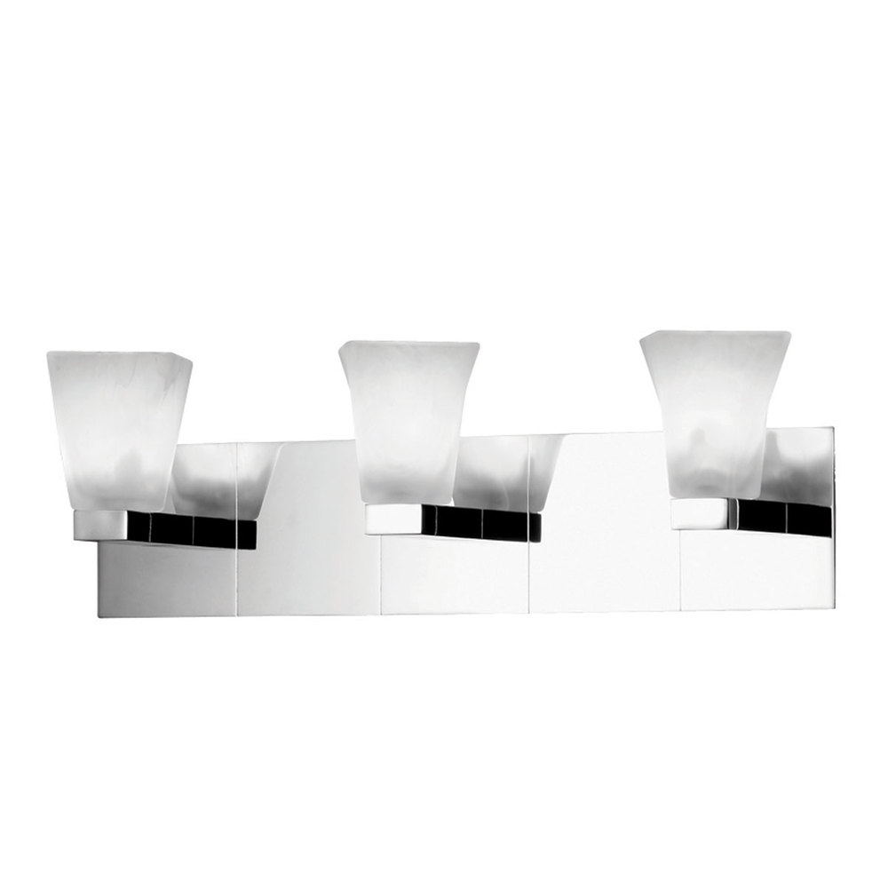 Twist, 3Lt Bathbar, Chrome/Alabastr