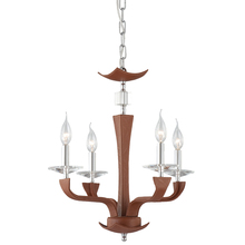Eurofase 22805-027 - Pella, 4Lt Chandelier, Chrome/Brn