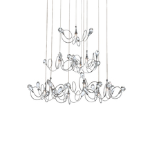 Eurofase 25681-024 - Volare, 10Lt Pendant, Chrome/Clear