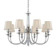 Eurofase 25773-019 - Mona, 8Lt Chandelier, P Nickel