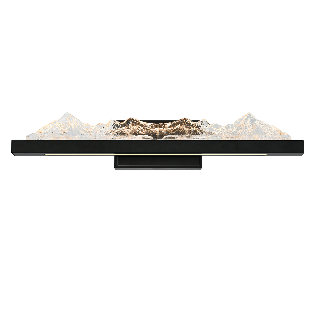 Himalayas Integrated LED Black Vanity Light