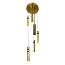 CWI Lighting 1225P16-6-625 - Chime LED Pendant With Brass Finish