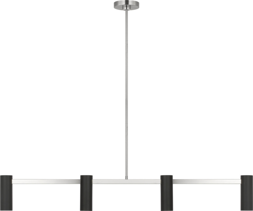 Zentro Four Light Linear Chandelier