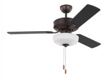 Generation Lighting 3LD48BZD - Linden 48'' traditional dimmable LED indoor bronze ceiling fan with light kit and reversible