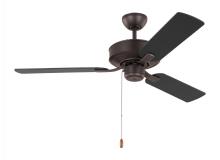 Generation Lighting 3LD48BZ - Linden 48'' traditional indoor bronze ceiling fan with reversible motor