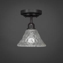 Toltec Company 280-DG-451 - Vintage 1 Bulb Semi-Flush Shown In Dark Granite Finish