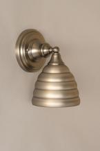 Toltec Company 40-BN-425 - One Light Brushed Nickel Beehive Metal Shade Wall Light
