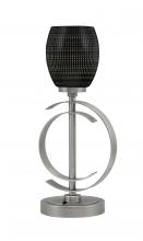 Toltec Company 56-GP-4029 - Accent Lamp, Graphite Finish, 5" Black Matrix Glass