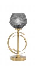 Toltec Company 56-NAB-4622 - Accent Lamp, New Age Brass Finish, 6" Smoke Textured Glass