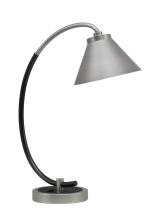 Toltec Company 57-GPMB-421-GP - Desk Lamp, Graphite & Matte Black Finish, 7" Graphite Cone Metal Shade