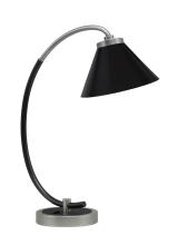 Toltec Company 57-GPMB-421-MB - Desk Lamp, Graphite & Matte Black Finish, 7" Matte Black Cone Metal Shade