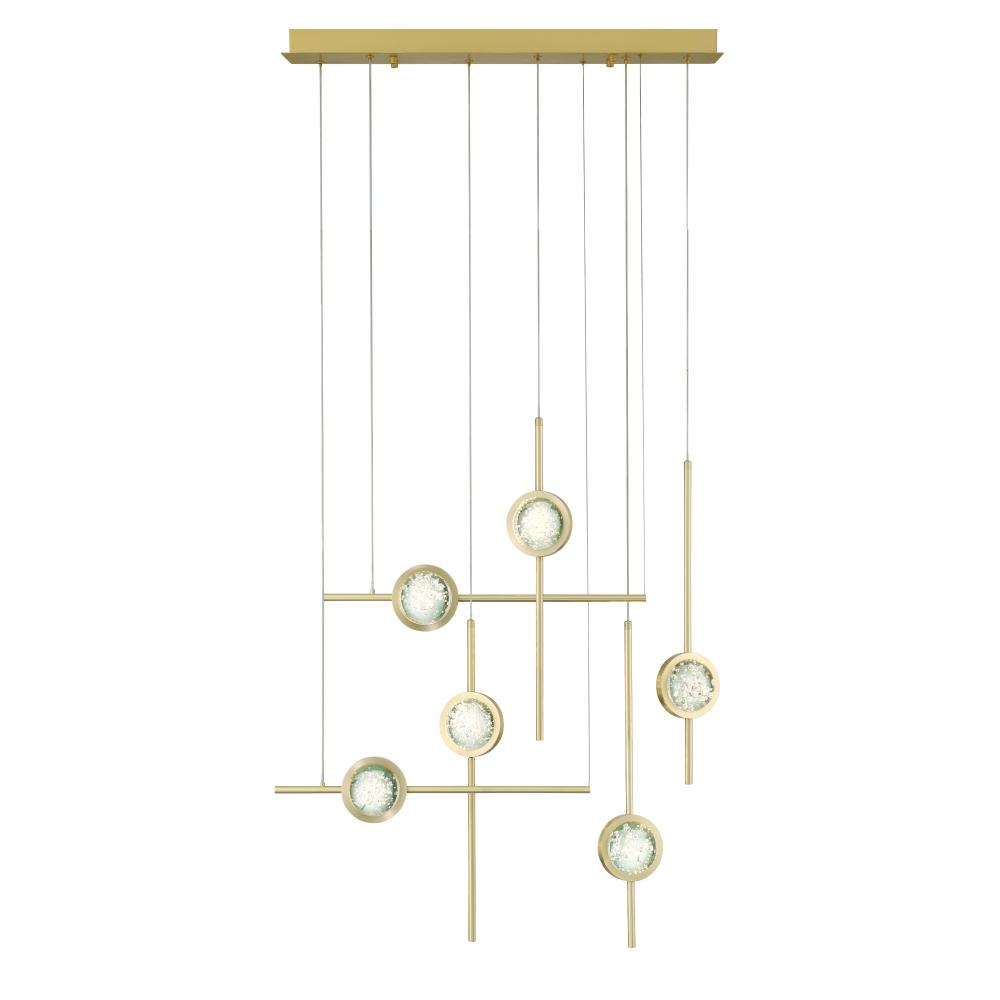 Barletta 32" LED Chandelier In Gold