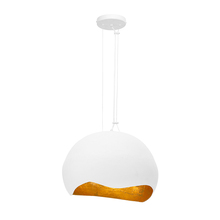 Eurofase 46440-020 - Baleia 2 Light Pendant in White and Gold Foil