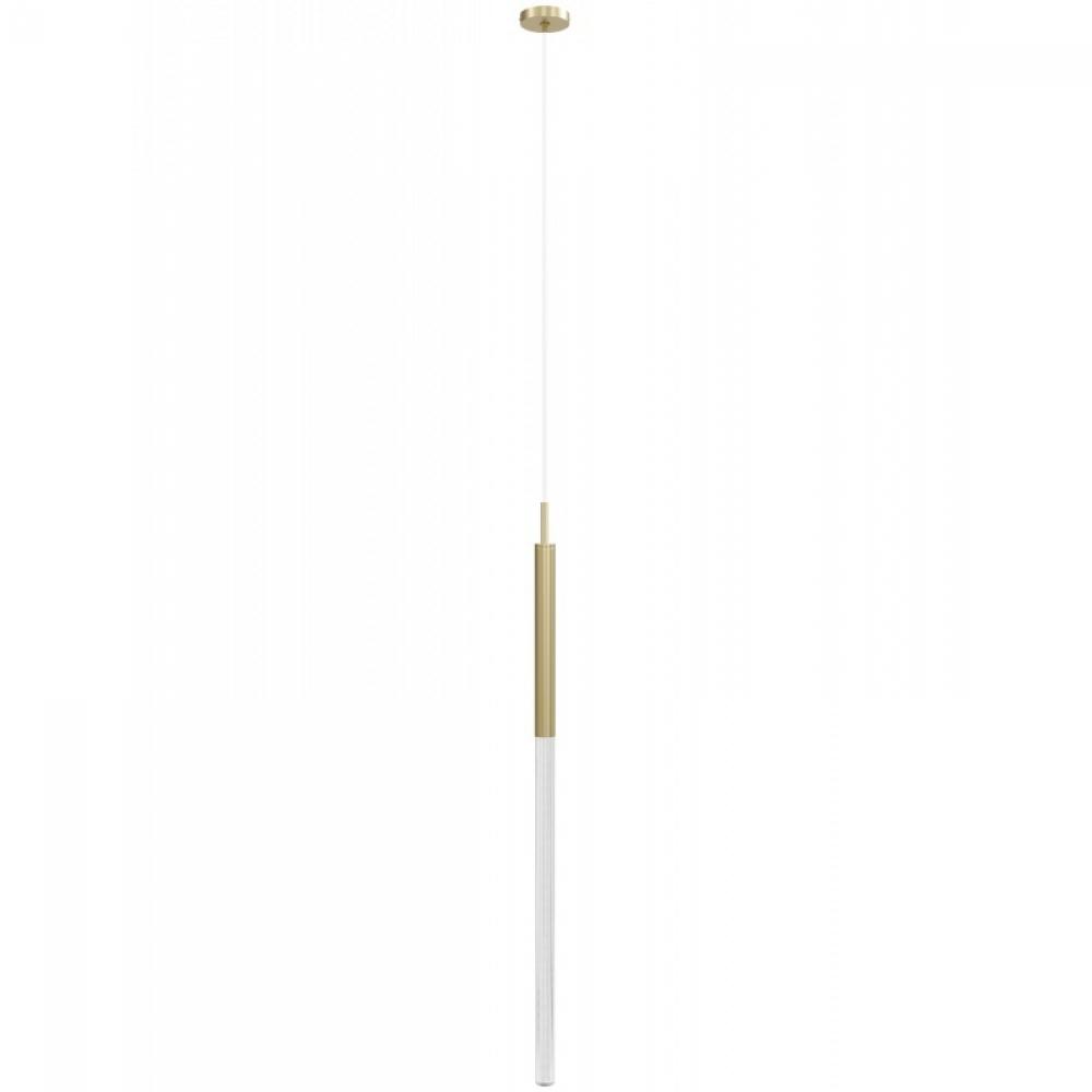 Main St. Snow Collection Brushed Brass Single Pendant